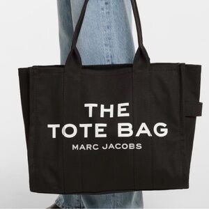 Marc Jacobs Black Canvas Tote Bag
